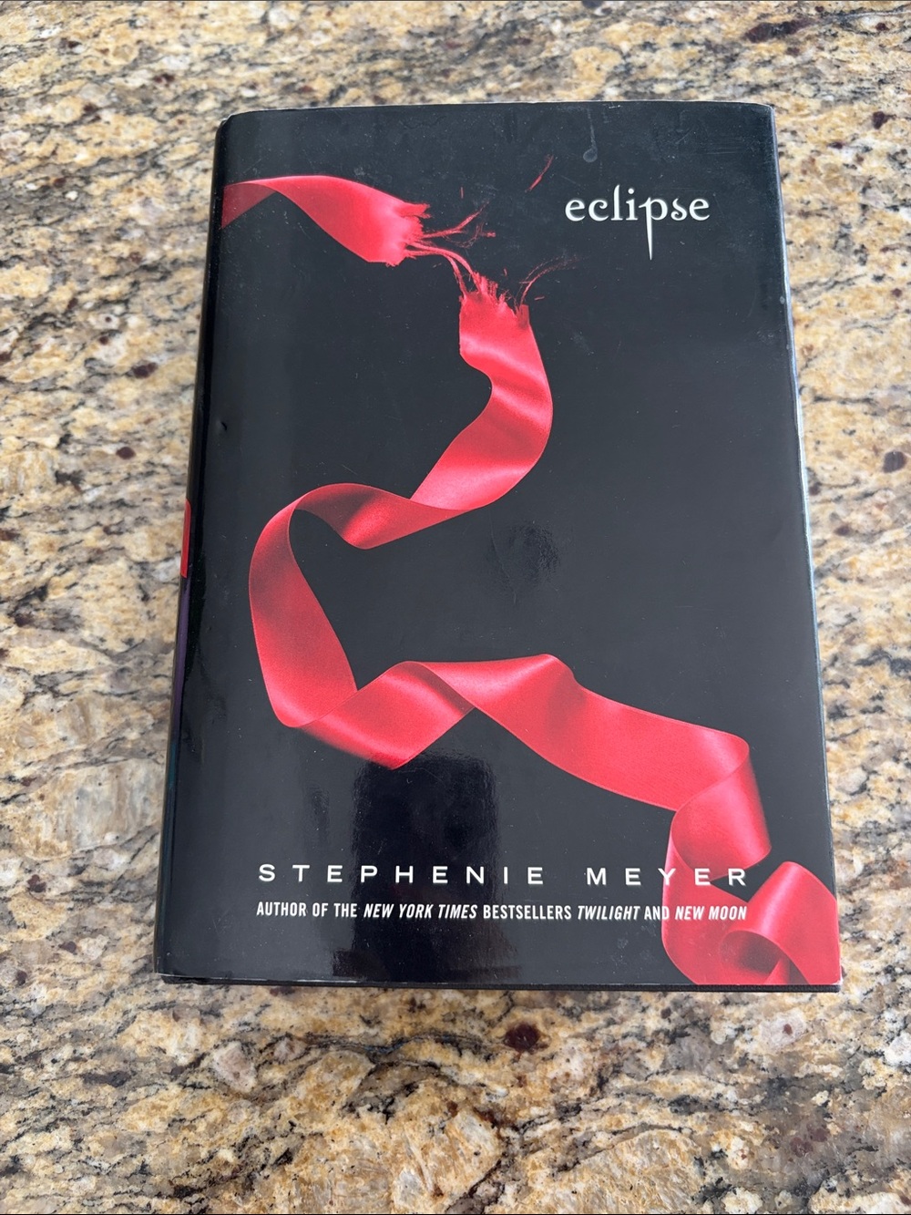 Eclipse by Stephenie Meyer - Black Cover with Red Ribbon